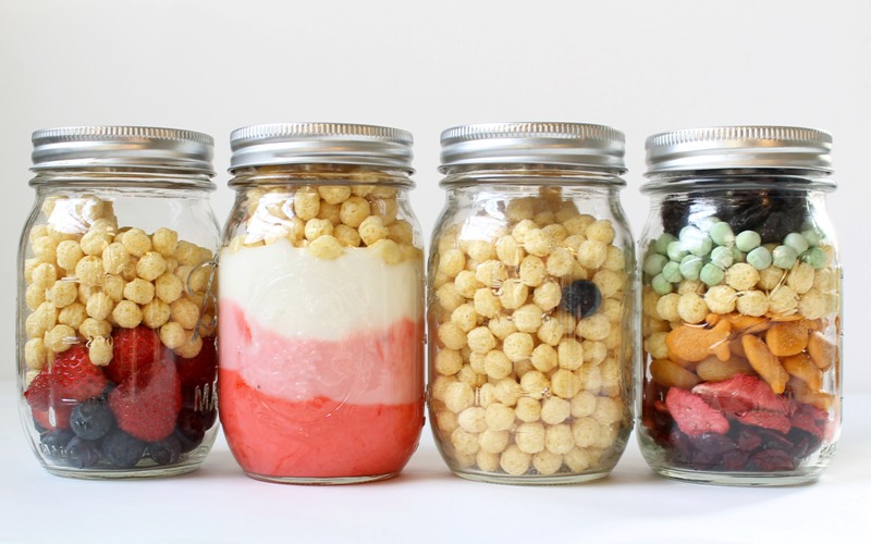 4 Healthy Grab-and-Go Snack Jars 