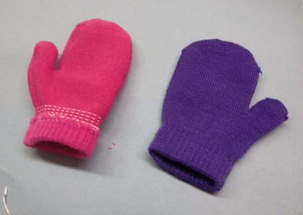 Mismatched Mitten DIY Puppets · Kix Cereal