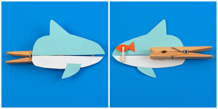 Clothespin Sharks · Kix Cereal