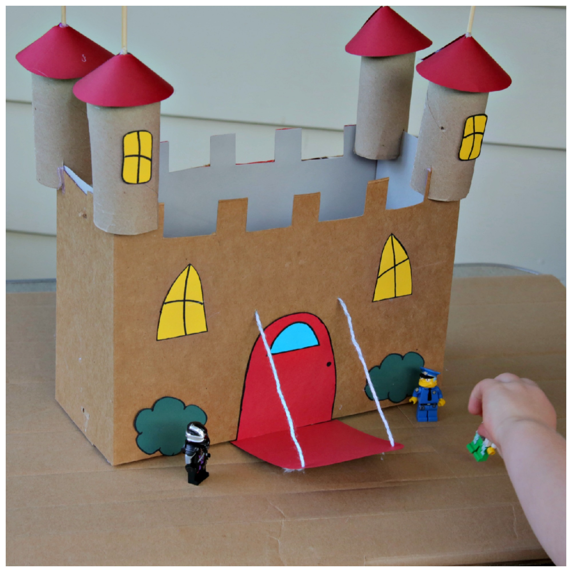 Recycled Cardboard Castle Craft 3 
