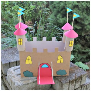 Recycled Cardboard Castle Craft · Kix Cereal