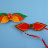 Fall Leaf Bow Tie & Hair Bow